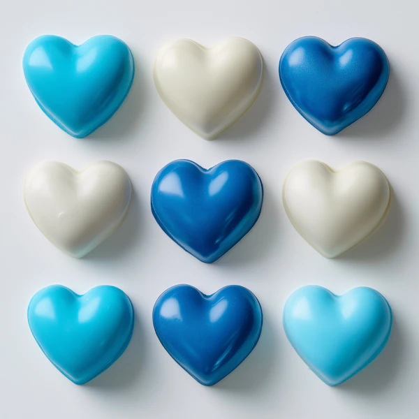 Glossy Heart Grid
