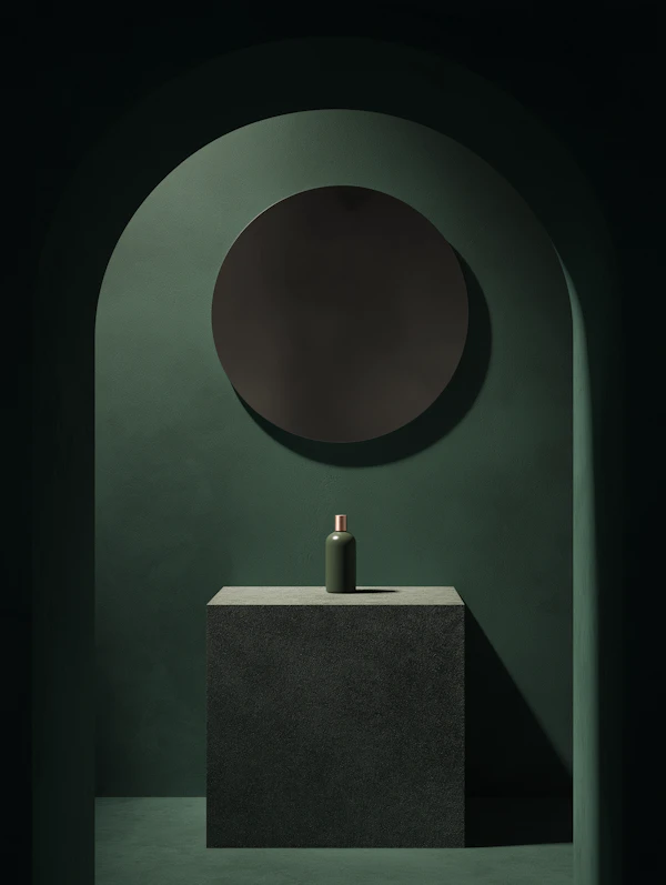 Minimalist Green Bottle