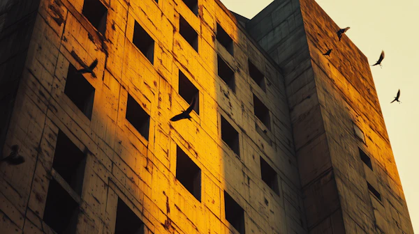 Golden Concrete Building