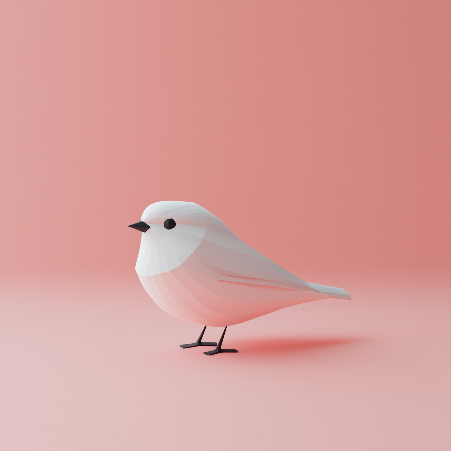 Minimalist Geometric Bird Illustration