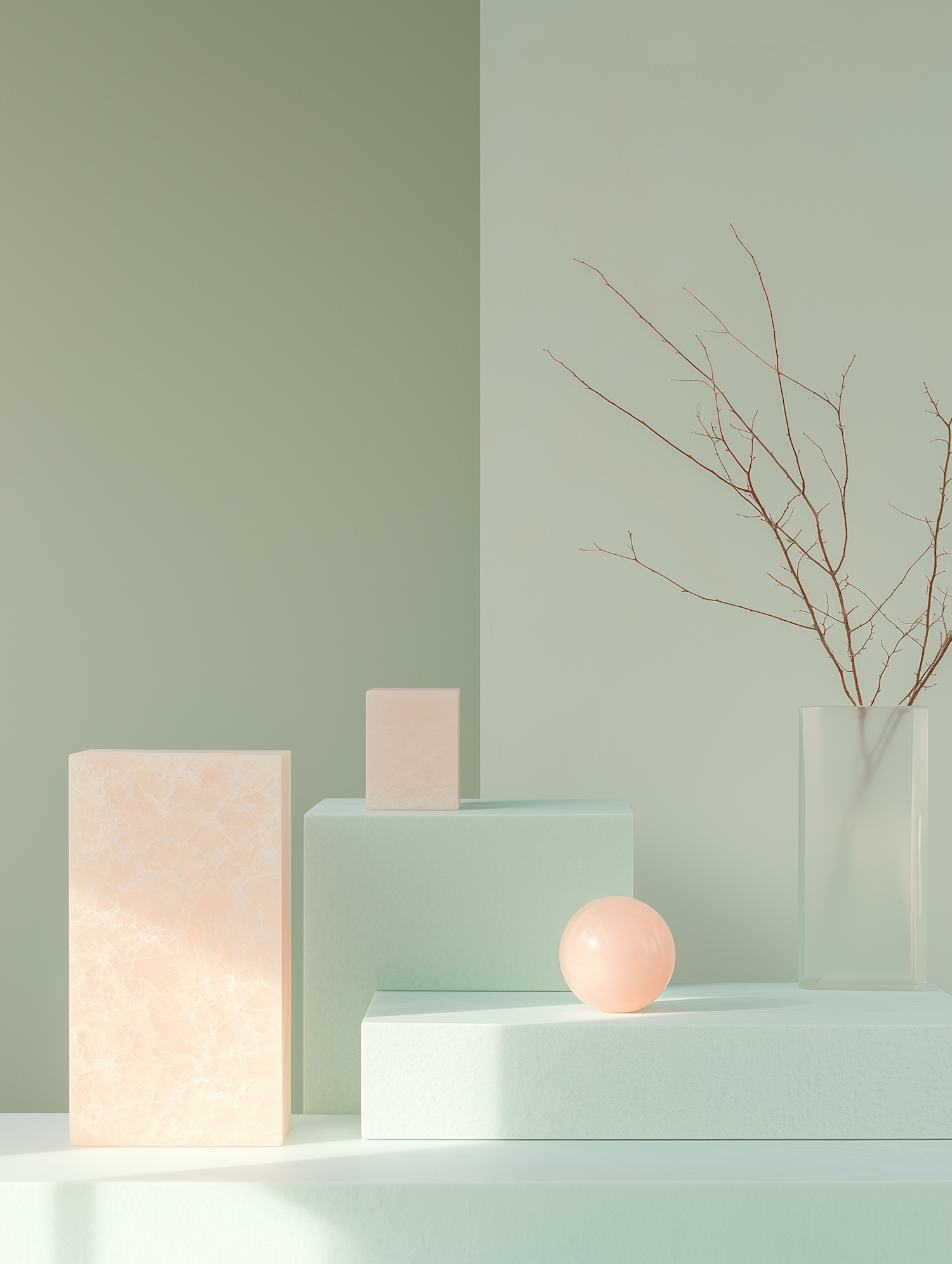 Minimalist Geometric and Natural Arrangement