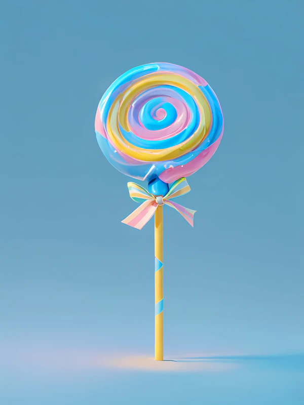 Pastel Spiral Lollipop