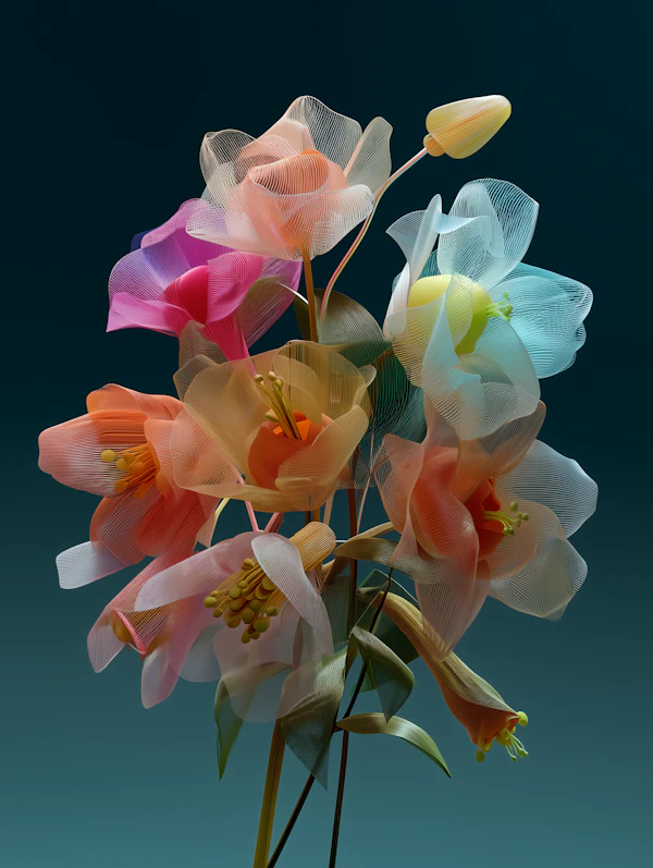 Abstract Flower Bouquet