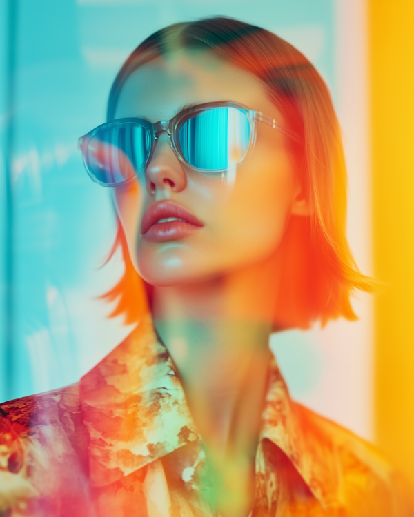 Reflective Sunglasses Portrait