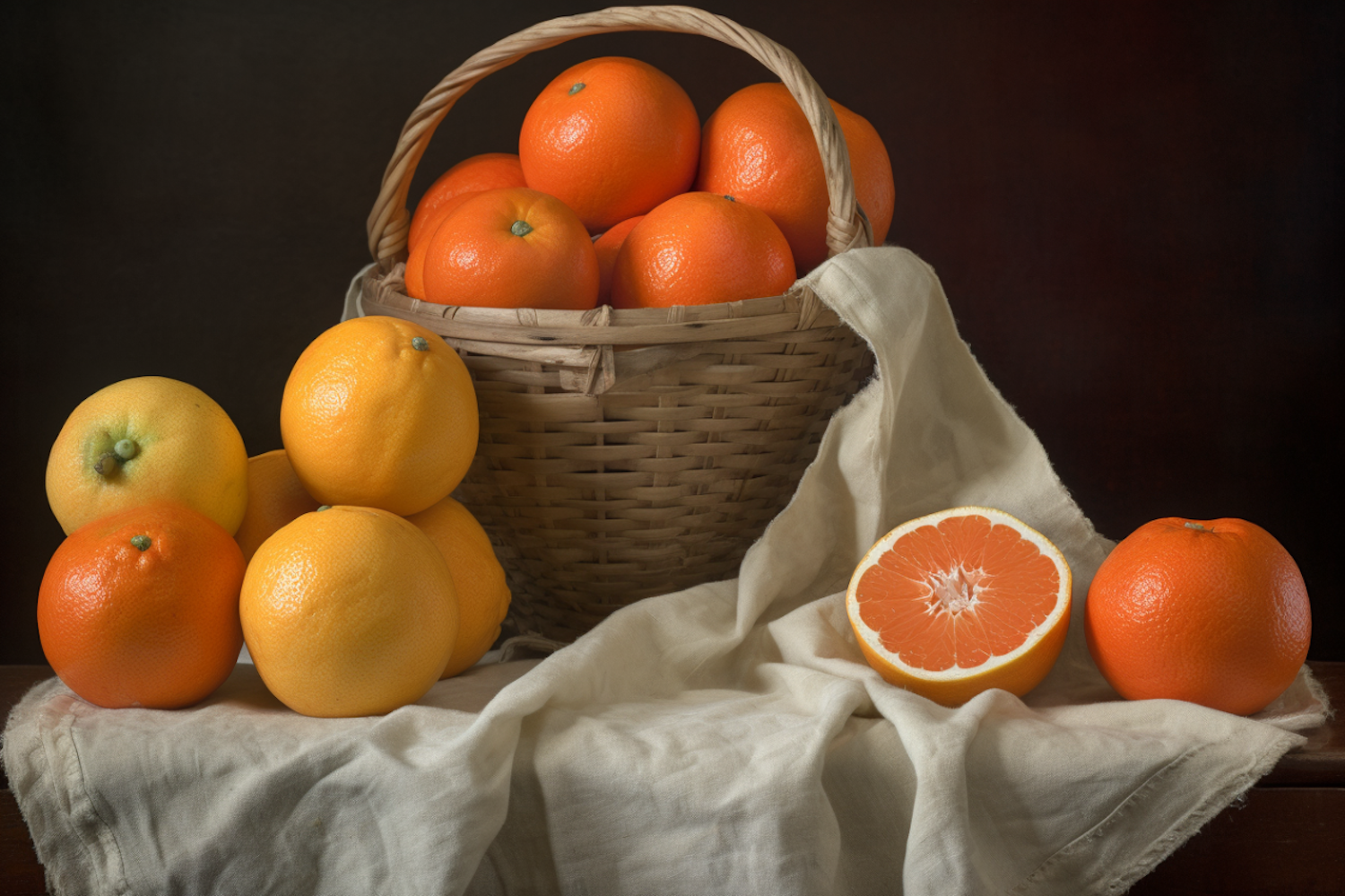 Citrus Abundance Still Life