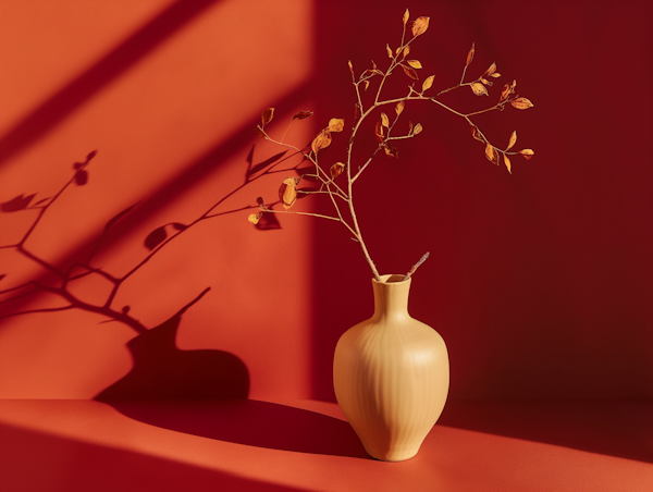 Autumnal Vase and Shadow Play