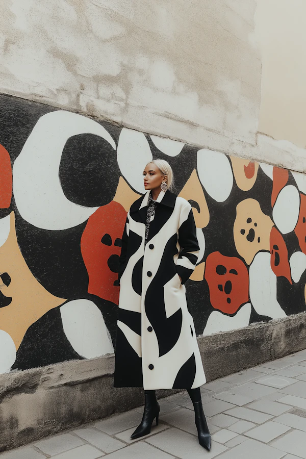 Stylish Woman & Mural