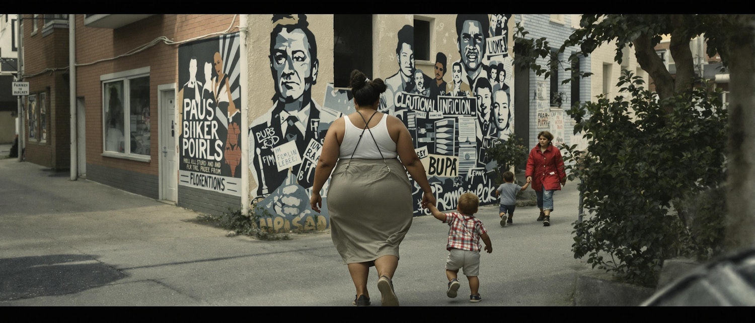 Street Scene with Murals