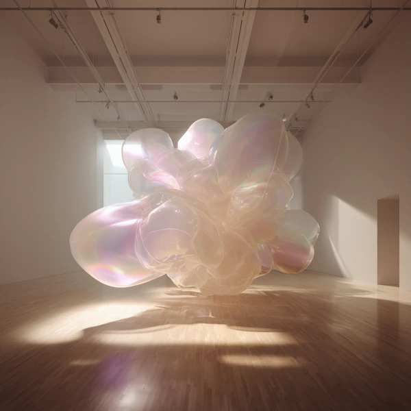 Iridescent Bubble Sculpture