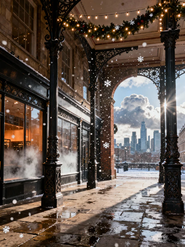 Festive Urban Walkway