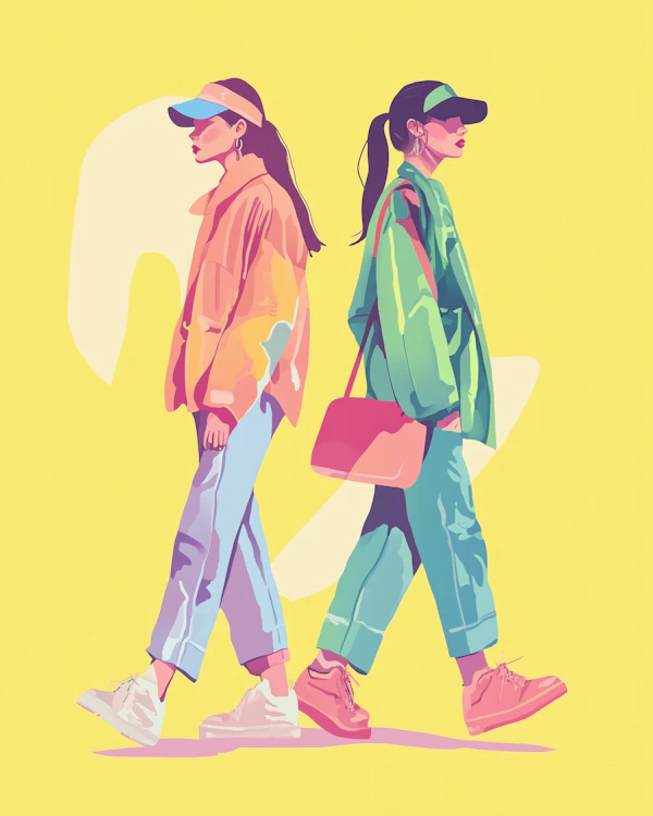 Colorful Fashion Walk