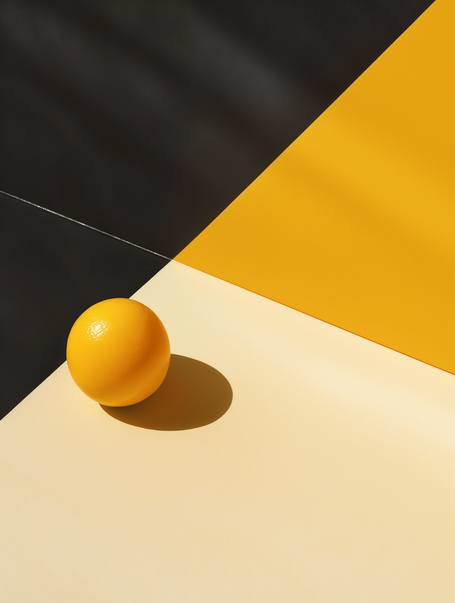 Abstract Geometry with Orange Ball