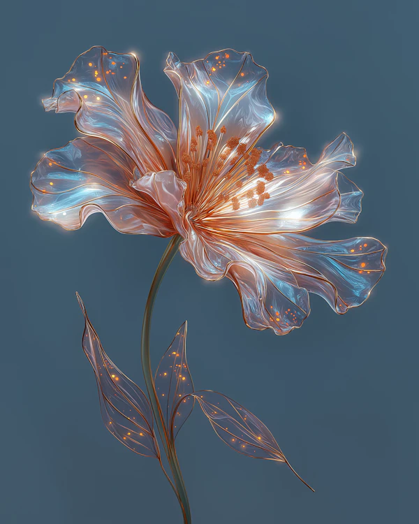 Glowing Translucent Flower