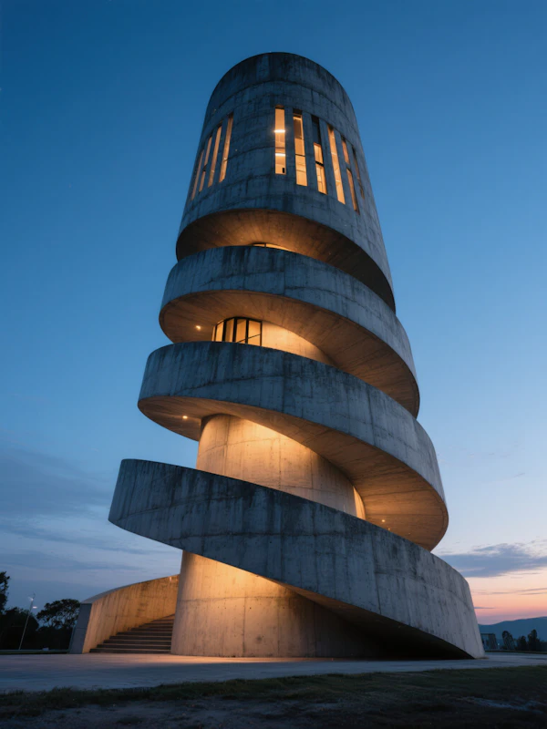 Modern Spiral Tower