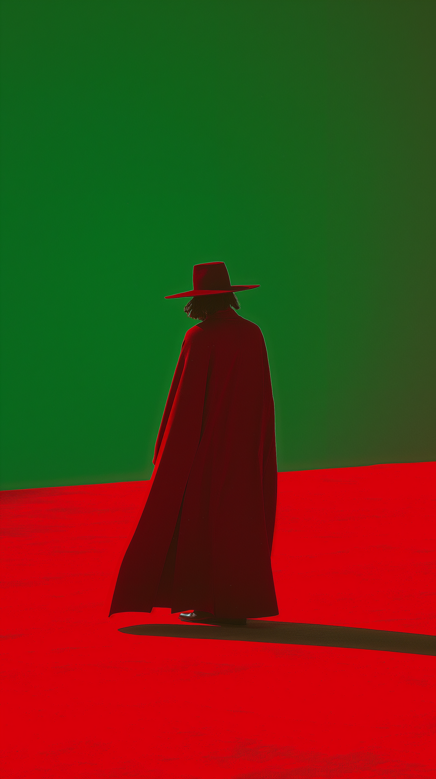 Enigmatic Figure in Red