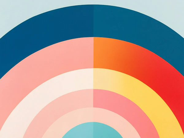 Rainbow Gradient Arcs