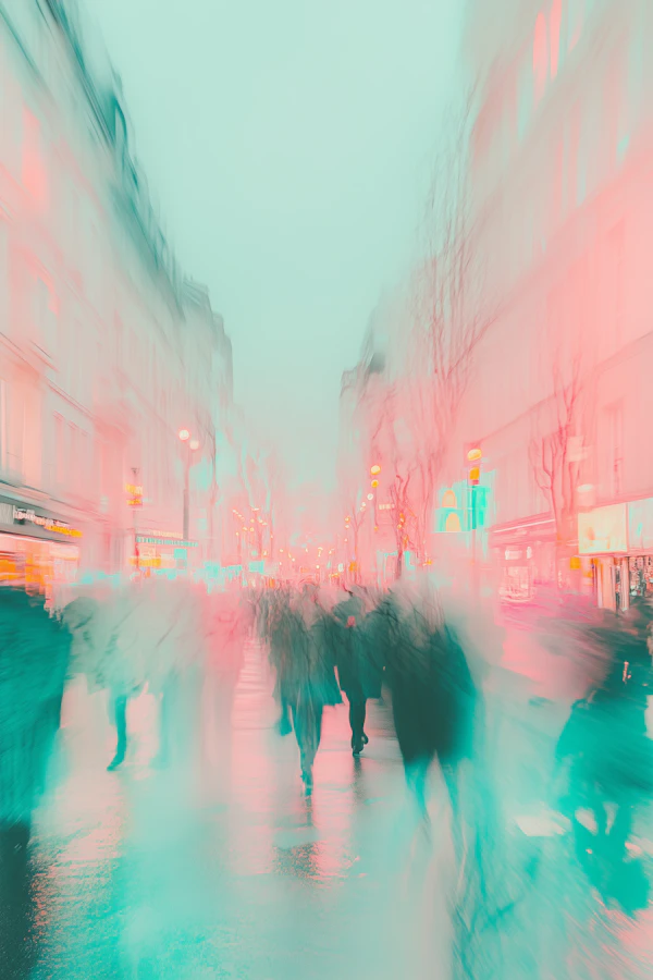Surreal Urban Street Scene