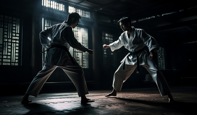 Chiaroscuro Duel in the Dojo