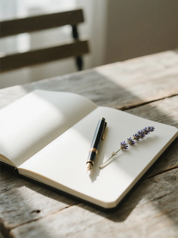 Notebook and Lavender