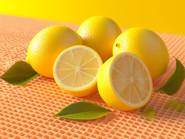 Citrus Vibrance: Ripe Lemons and Fresh Hues