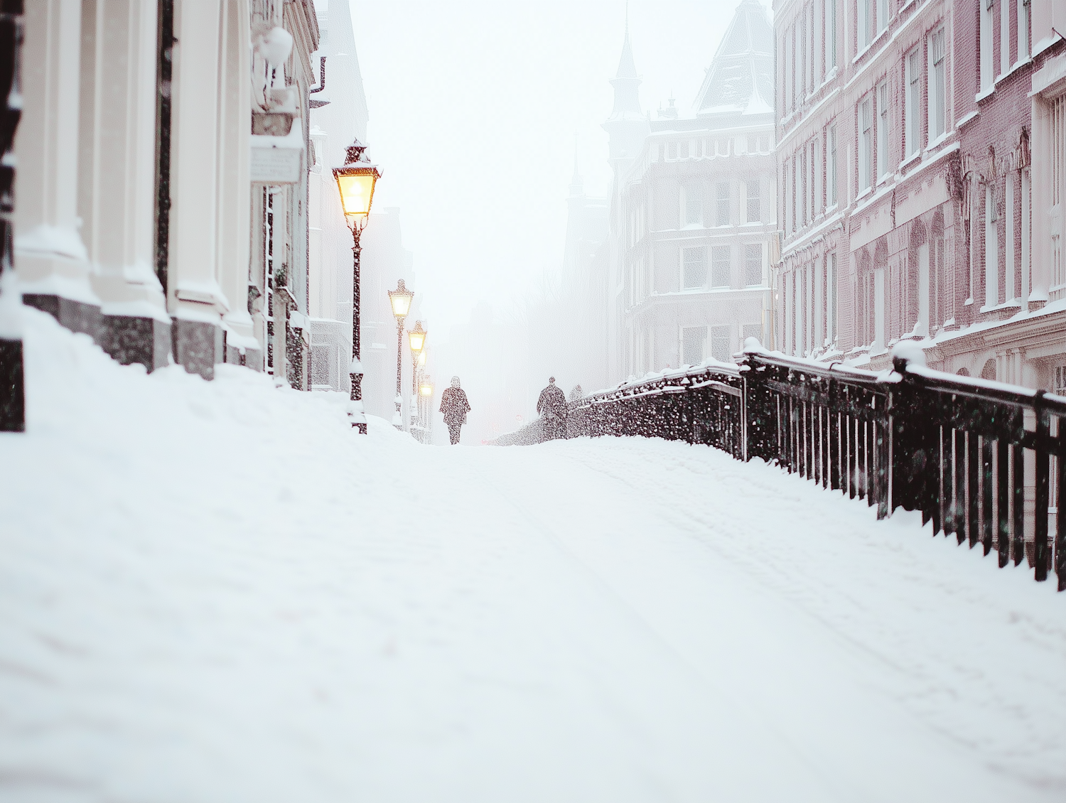 Serene Winter Street Scene