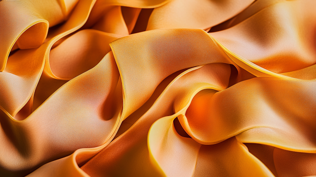 Flowing Orange Fabric