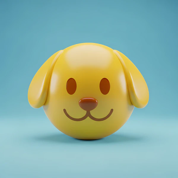 Cartoon Dog Head Render