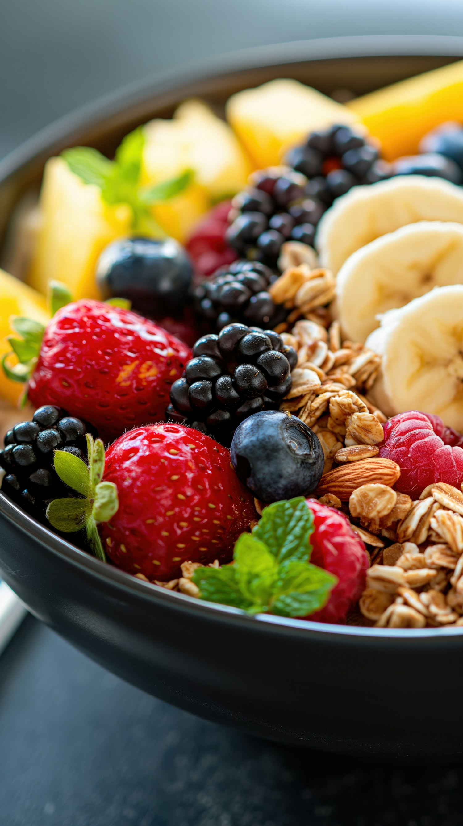 Fresh Fruit and Granola Bowl