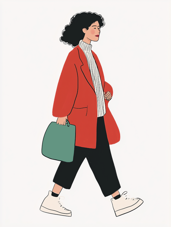 Stylish Woman Illustration