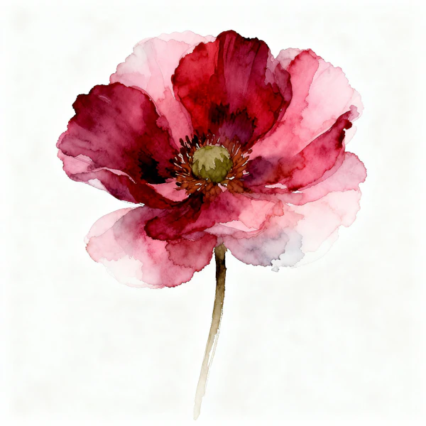 Watercolor Flower Art