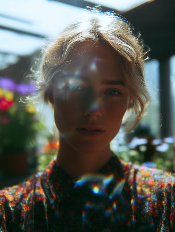 Dreamy Floral Portrait