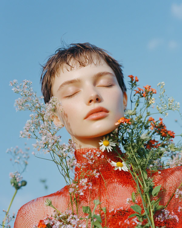 Serene Outdoor Portrait