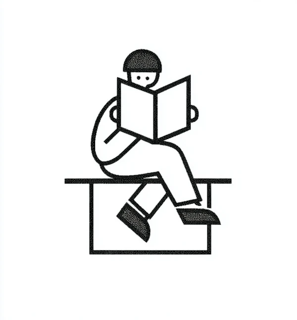 Minimalist Reading Scene