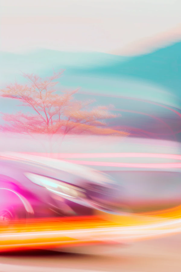Blurred Car in Motion