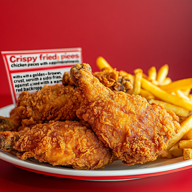 Crispy Fried Chicken and Fries