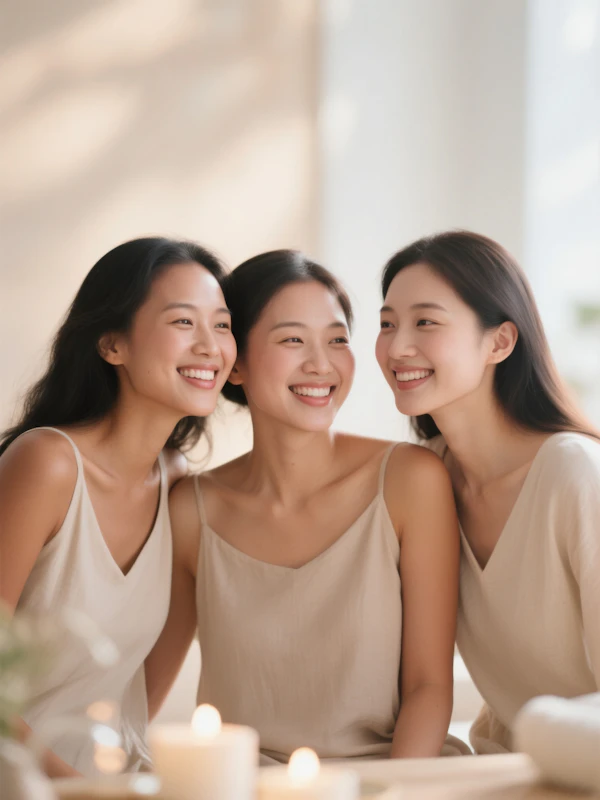 Three Women Smiling