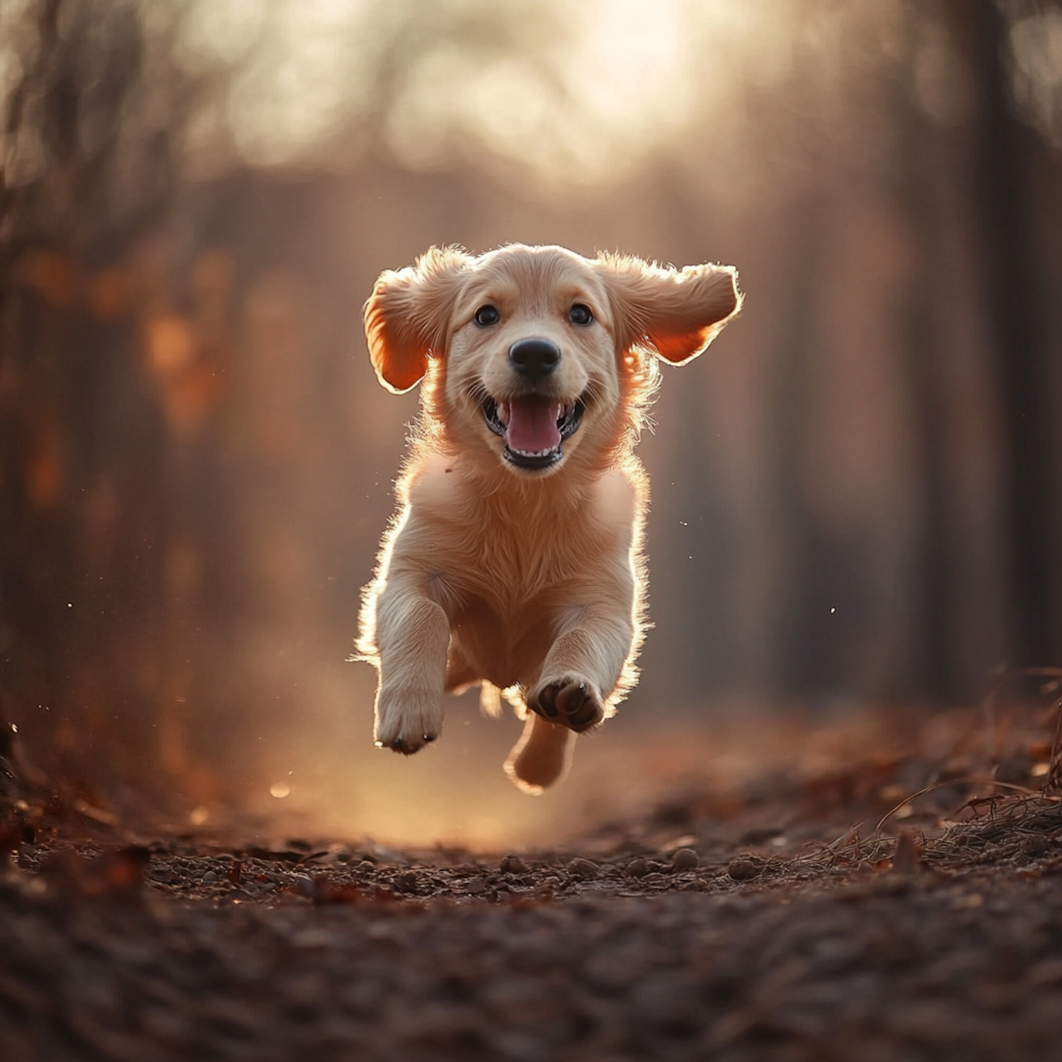 Joyful Golden Retriever Puppy