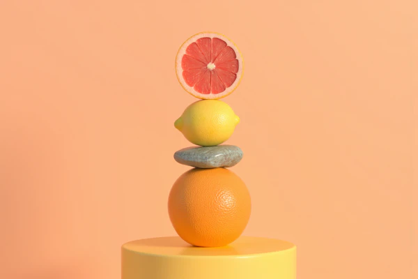 Fruit and Stone Balance