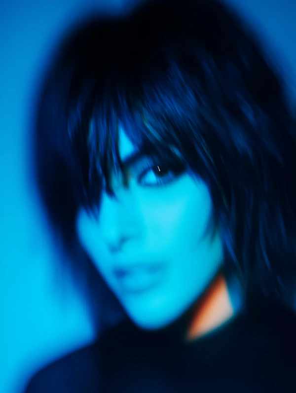 Abstract Blue Portrait