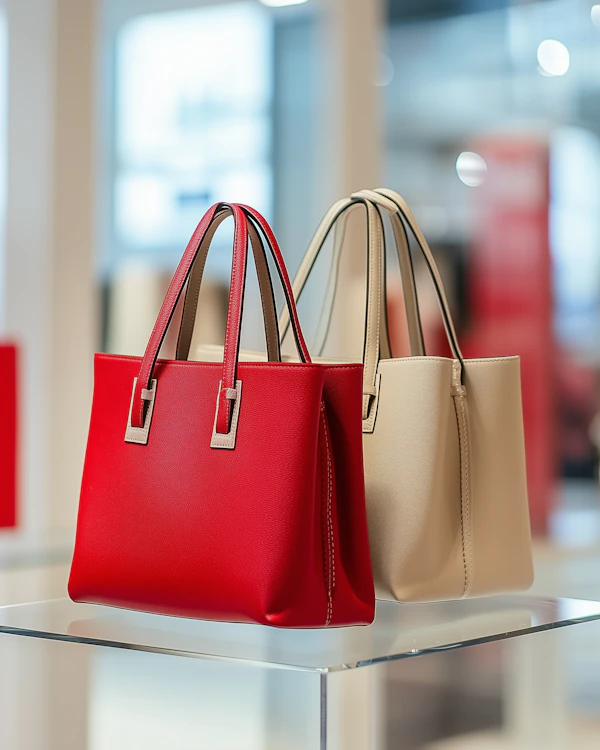 Elegant Handbags Display