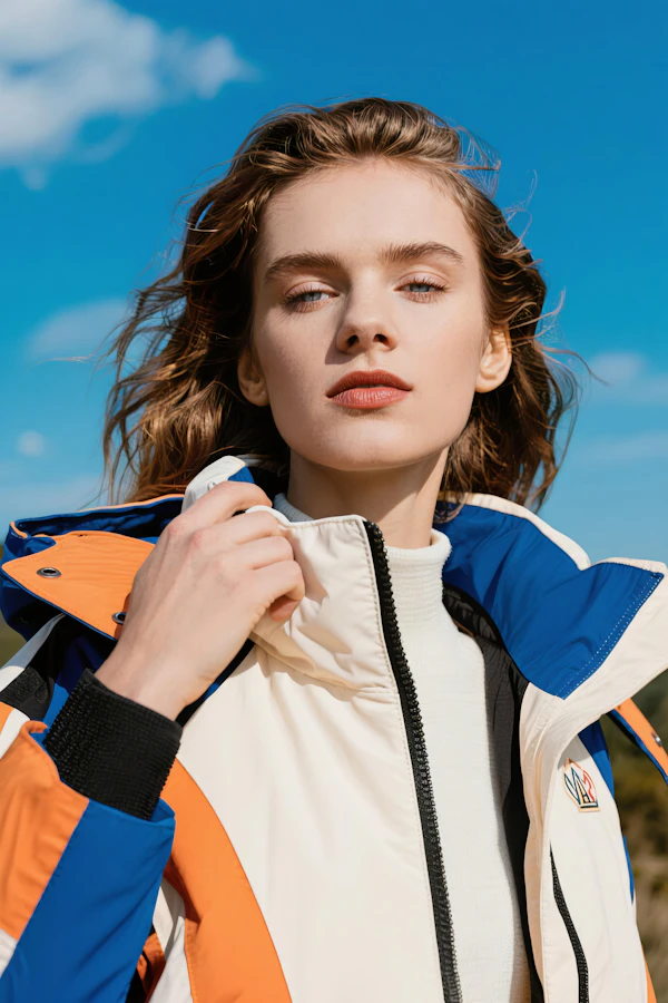 Woman in Vibrant Jacket