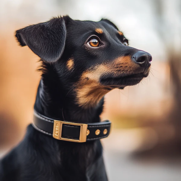 Attentive Black and Tan Dog Portrait