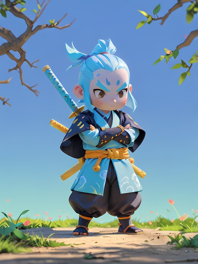 Chibi Samurai Warrior