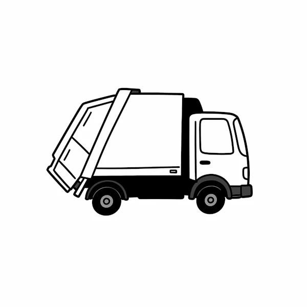 Garbage Truck Sketch