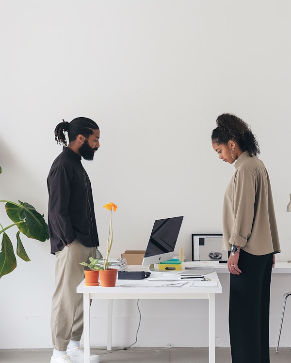 Professional Collaboration in a Modern Office