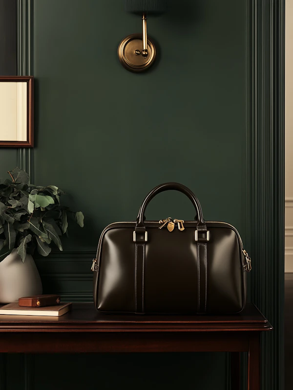 Elegant Leather Duffle