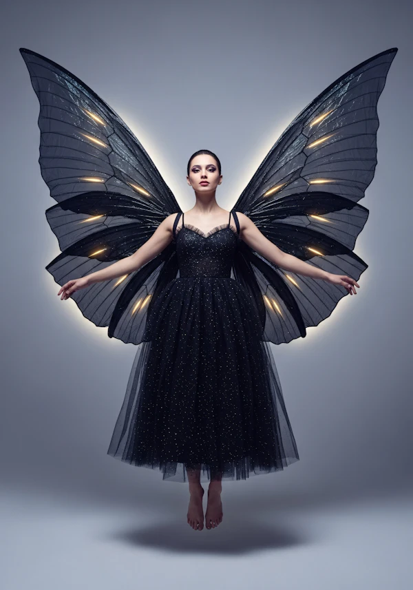 Ethereal Winged Woman