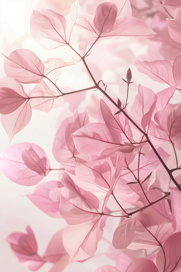 Ethereal Pink Leaves