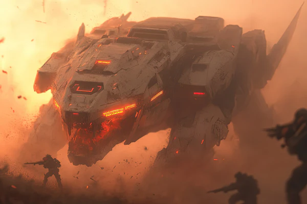 Futuristic Battle Mech