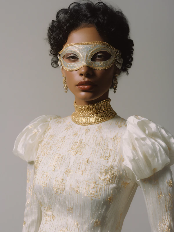 Elegant Masked Woman